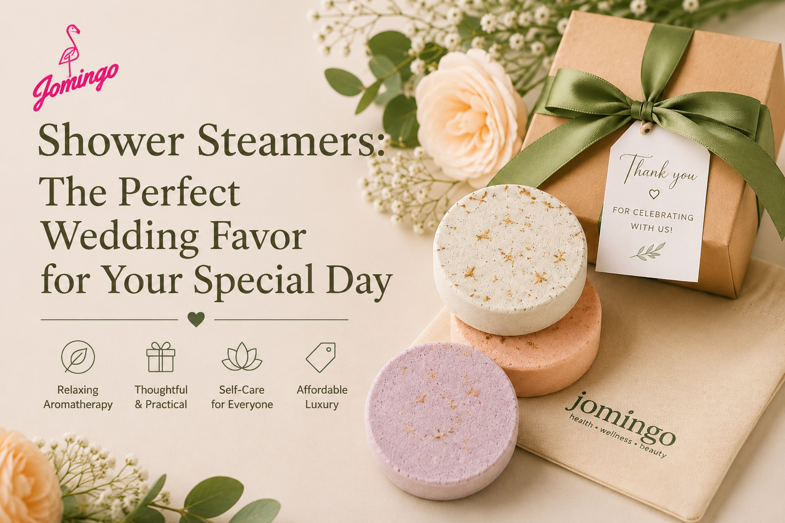 Jomingo's Shower Steamer Gifts for Wedding Day