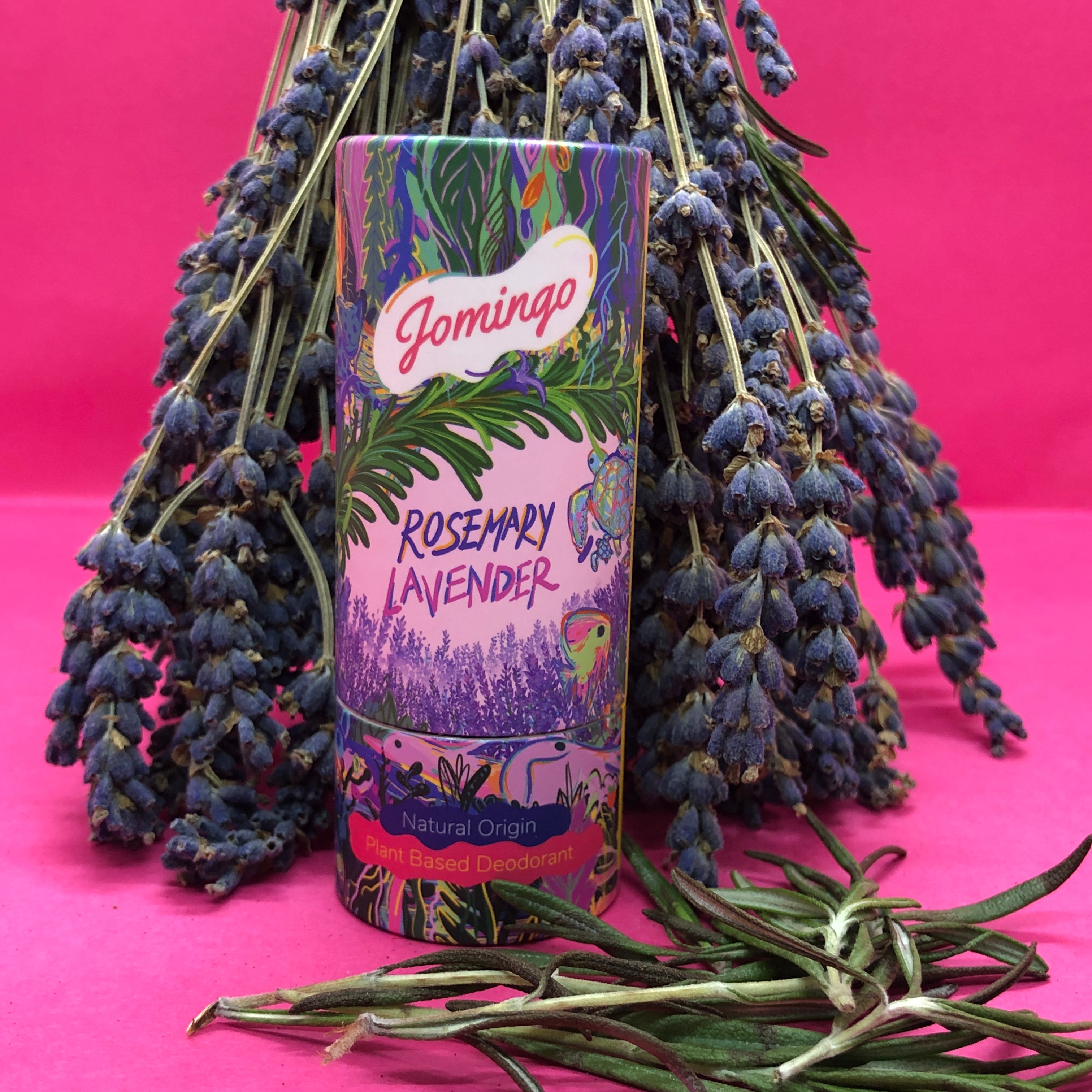 Natural, Aluminium Free & Plant Based Deodorant Stick For Men, Women and Kids - Rosemary Lavender 50g