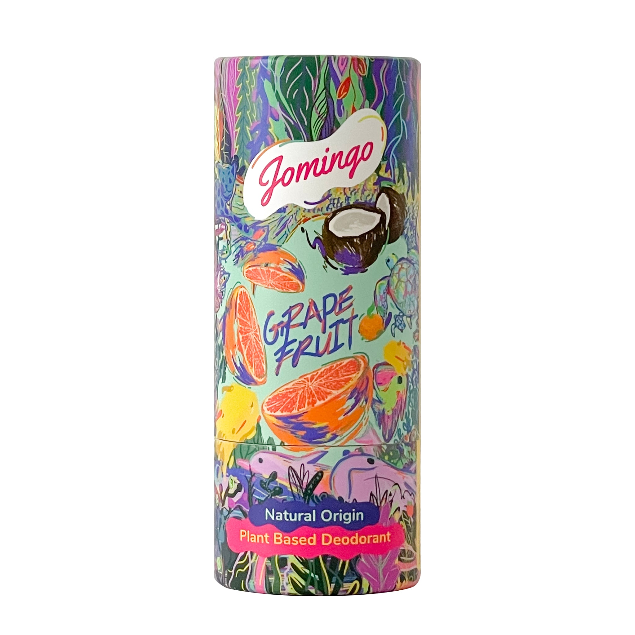 Natural, Aluminium Free & Plant Based Deodorant Stick For Men, Women and Kids - Grapefruit