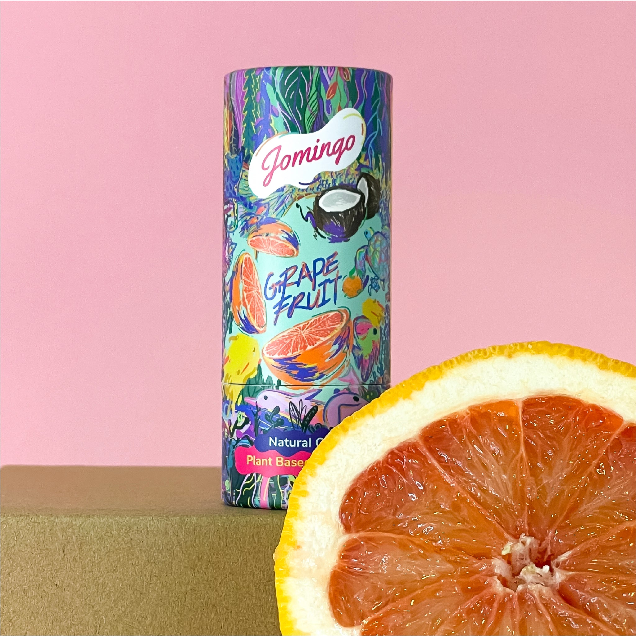 Natural, Aluminium Free & Plant Based Deodorant Stick For Men, Women and Kids - Grapefruit