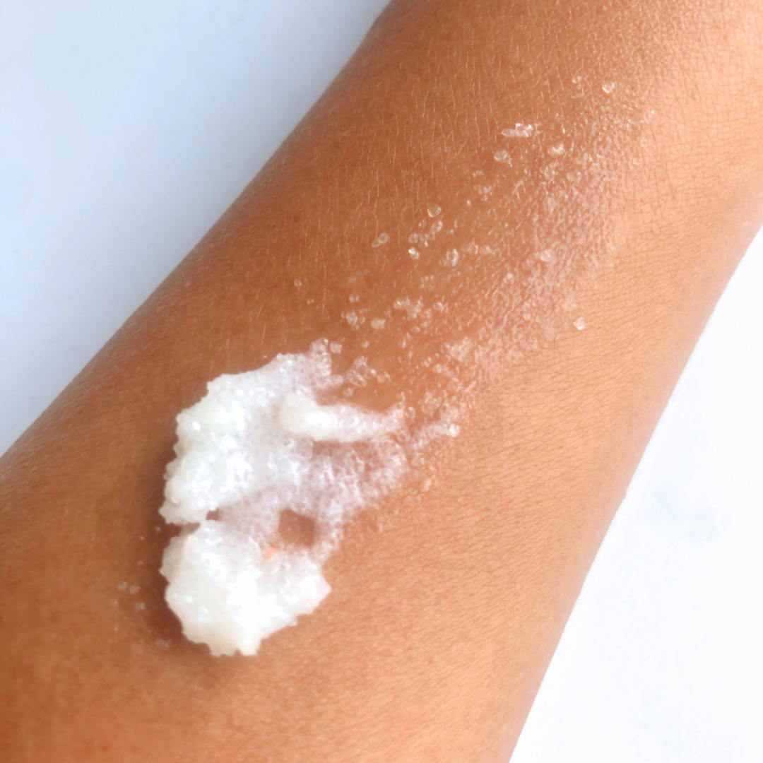 NEW! Brightening Sugar & Pink Salt Body Scrub For Softer Skin
