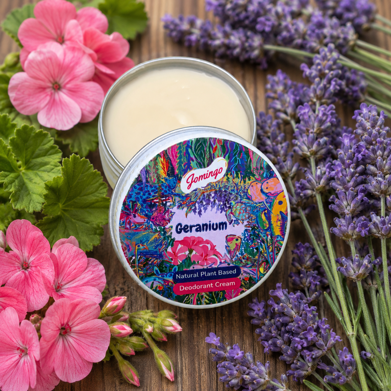 Natural Deodorant Cream, Plant Based, Aluminium-Free, Strong 12 Hours Anti-Odor, 30g