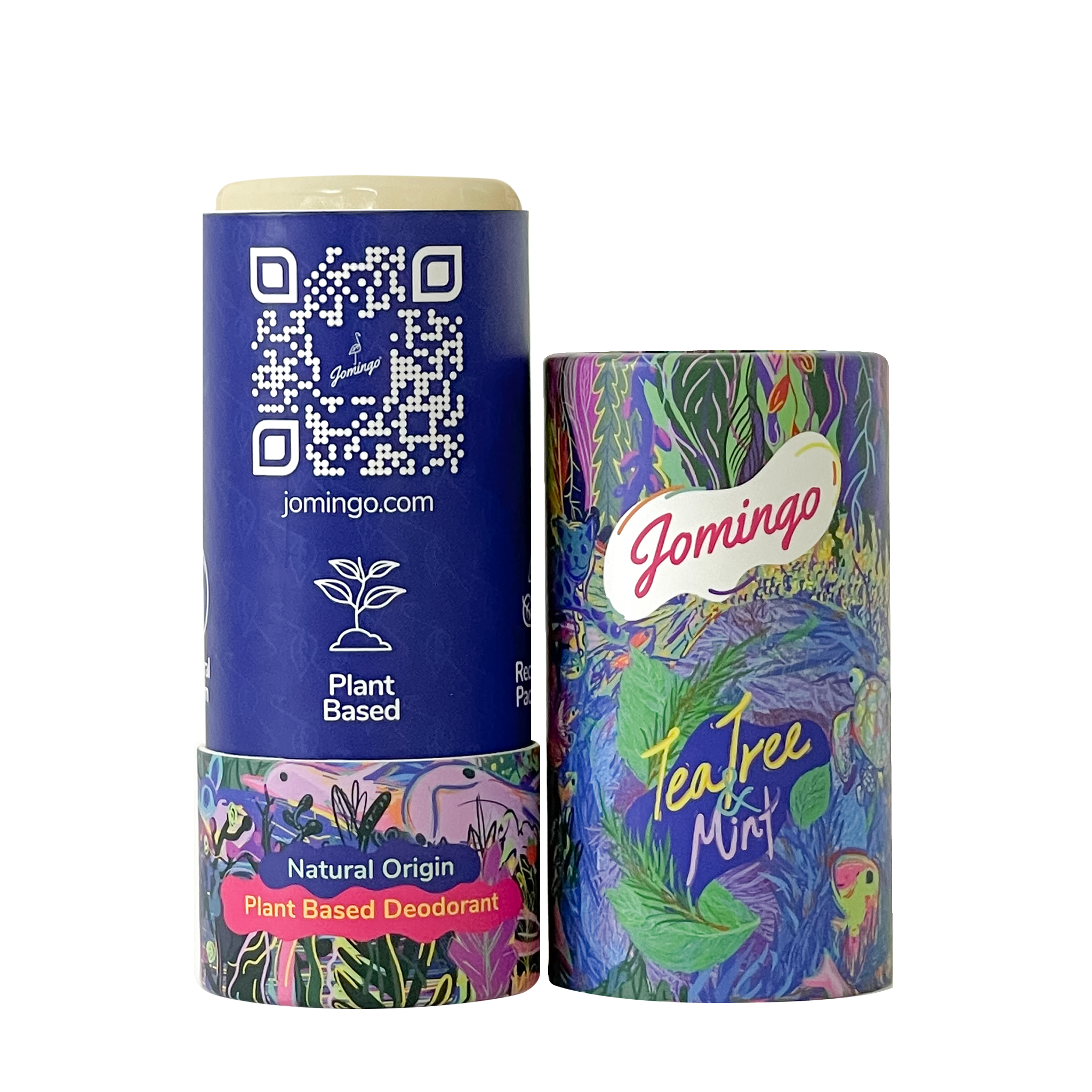 The Best Natural, Aluminium Free Deodorant Gift - Tea Tree Mint Deodorant and Natural Konjac Sponge